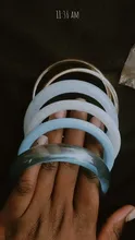 Avis clients – Lot de 4 ou 8 bracelets résine tie-dye bleu