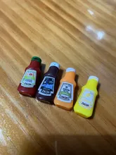 Avis clients – Lot de 4 pots confiture miniature résine pour maison poupée