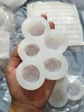 Avis clients – Lot de 5 moules silicone fleurs pour bougies et gâteaux
