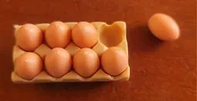 Avis clients – Mini plateau œufs résine pour maison poupée artisanat