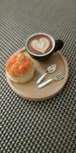Avis clients – Mini set café et pâtisserie résine pour maison poupée