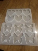 Avis clients – Moule silicone cœur papillon 6 cavités porte-clés bijoux