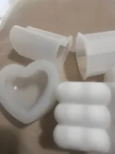 Avis clients – Moule silicone colonne géométrique rayé pour bougie résine