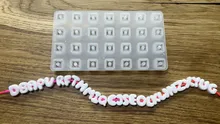 Avis clients – Moule silicone perles lettres alphabet