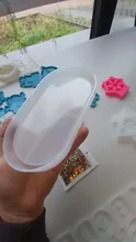 Avis clients – Moule silicone plateau ovale hexagonal dessous verre bijoux