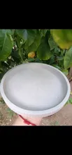 Avis clients – Moule silicone plateau rond rayé jardinière béton