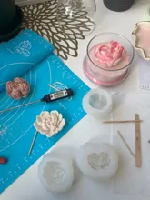 Avis clients – Moule silicone rose pour bougies et savons artisanaux