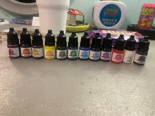 Avis clients – Pigments résine époxy liquide 24 couleurs vives pour bijoux