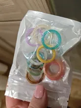 Avis clients – Set de bagues résine acrylique transparente colorée femme