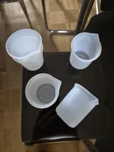 Avis clients – Tasses mesure silicone 100 ml 5 pièces pour résine bijoux
