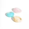 Bague géométrique résine acrylique couleur bonbon femme – 6