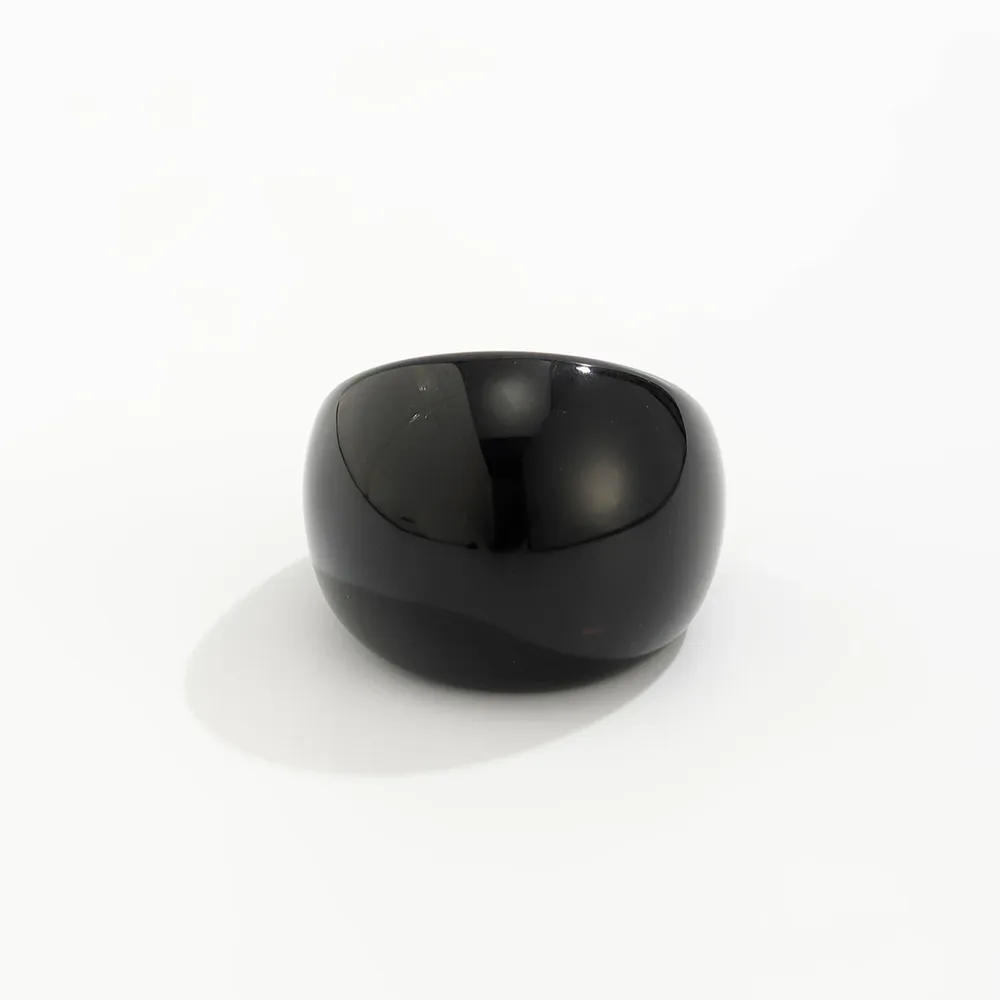 Bague résine plastique irrégulière géométrique boho