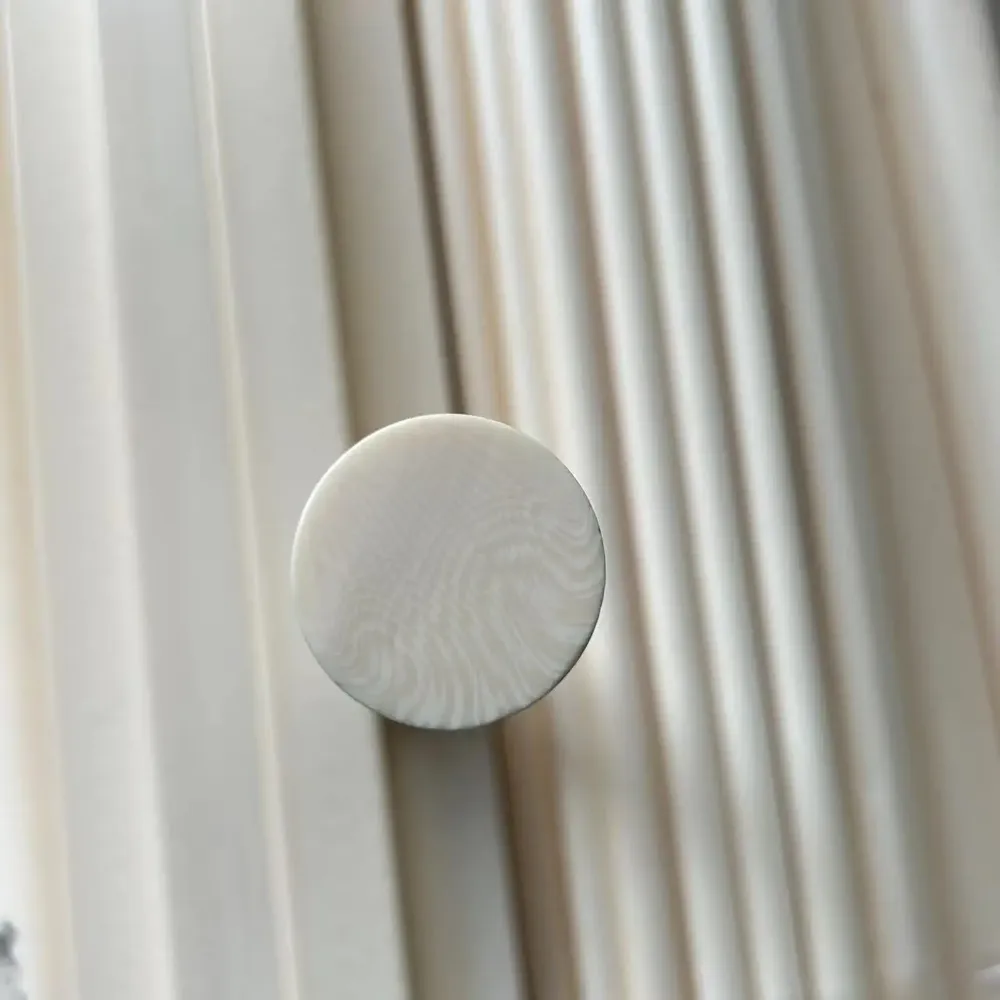 Barre résine époxy imitation ivoire 30 mm à 34 mm pour manches