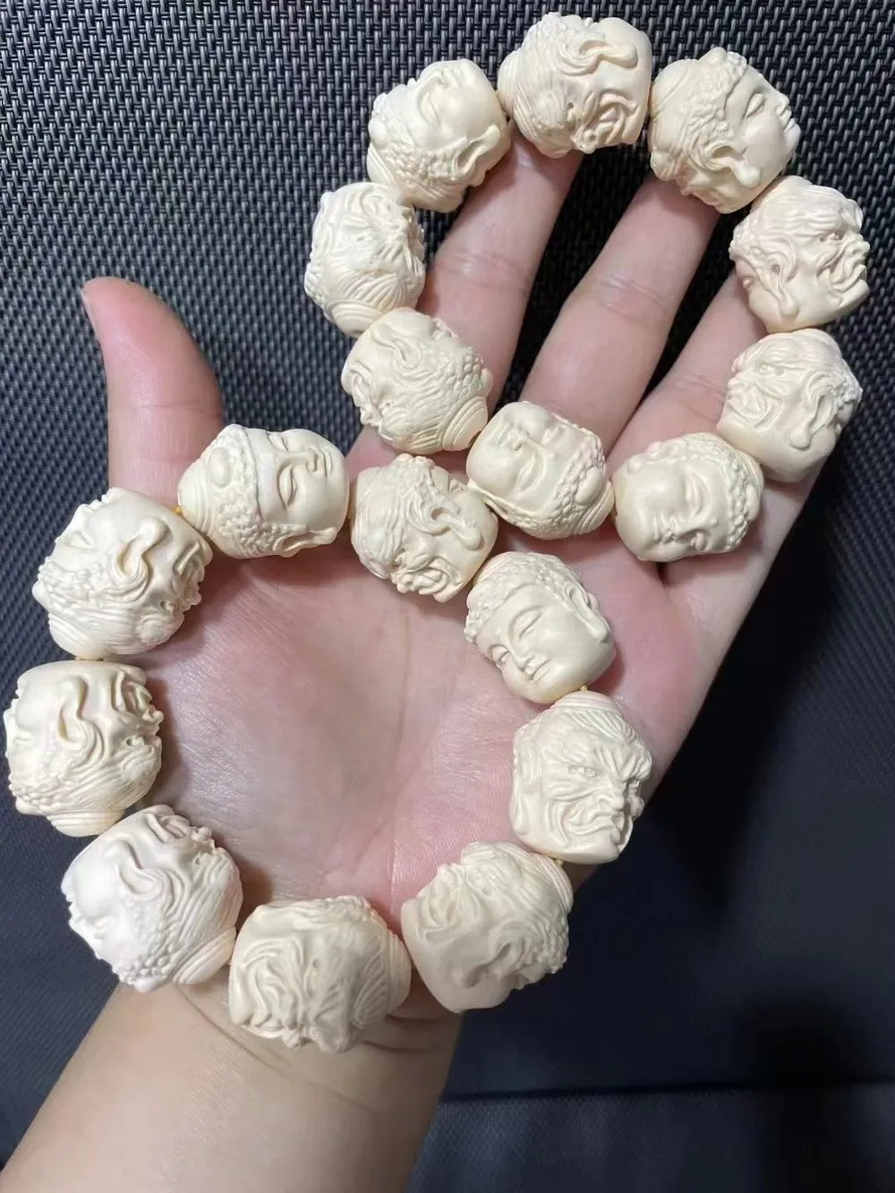 Barre résine époxy imitation ivoire 30 mm à 34 mm pour manches