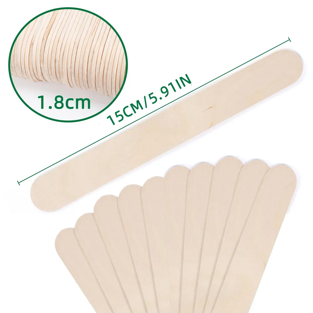 Bâtonnets bois 15 cm pour mélanger peinture résine époxy
