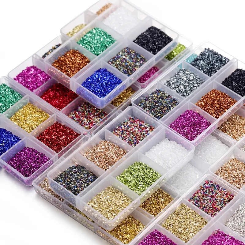 Boîte 30 g pierres verre concassé pour remplissage résine