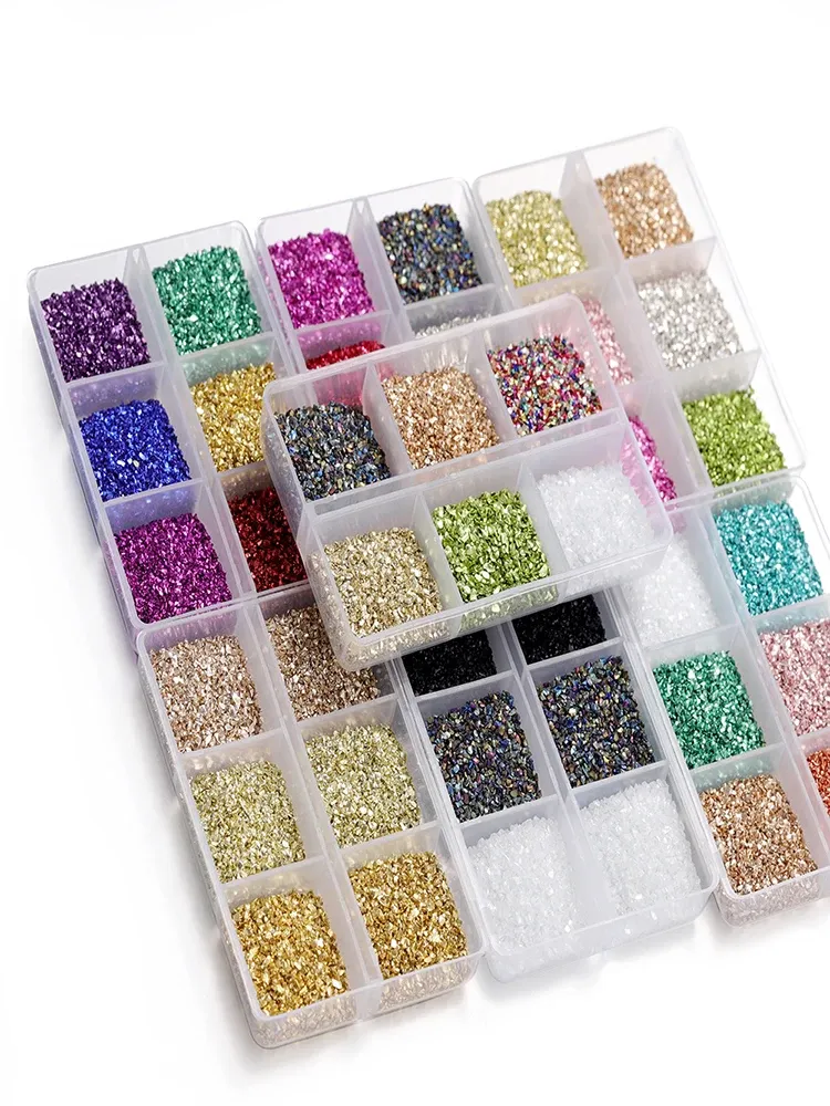 Boîte 30 g pierres verre concassé pour remplissage résine