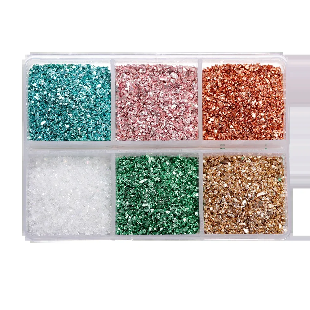 Boîte 30 g pierres verre concassé pour remplissage résine