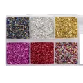 Boîte 30 g pierres verre concassé pour remplissage résine – Couleur Style 08