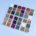Boîte 6 couleurs charbon verre concassé pour remplissage résine – 3