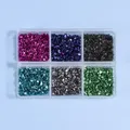 Boîte 6 couleurs charbon verre concassé pour remplissage résine – Couleur mixed 6 colors 4
