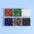 Boîte 6 couleurs charbon verre concassé pour remplissage résine – Couleur mixed 6 colors 6