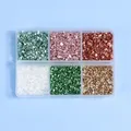 Boîte 6 couleurs charbon verre concassé pour remplissage résine – Couleur mixed 6 colors 1
