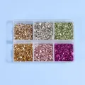 Boîte 6 couleurs charbon verre concassé pour remplissage résine – Couleur mixed 6 colors 2