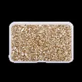 Boîte 80 g pierres verre concassé pour remplissage résine – Couleur Champagne