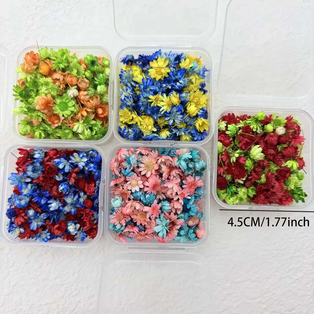 Boîte remplissage résine artisanat floral pour bijoux et bougies