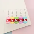 Boucles d'oreilles résine boule fil couleur bonbon pour femmes – 3