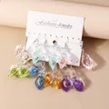 Boucles d'oreilles résine coquillage style plage été – 2
