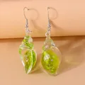Boucles d'oreilles résine coquillage style plage été – Couleur du métal Color 2305-3