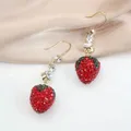 Boucles d'oreilles résine fraise et fruits fantaisie – 6