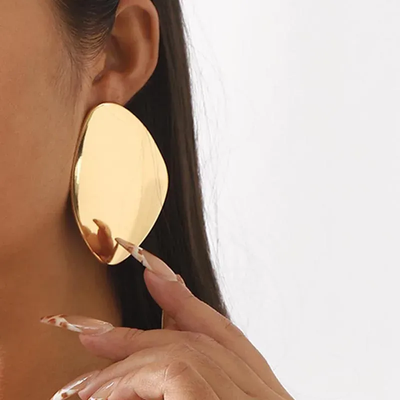 Boucles d'oreilles résine géométrique épissées vintage