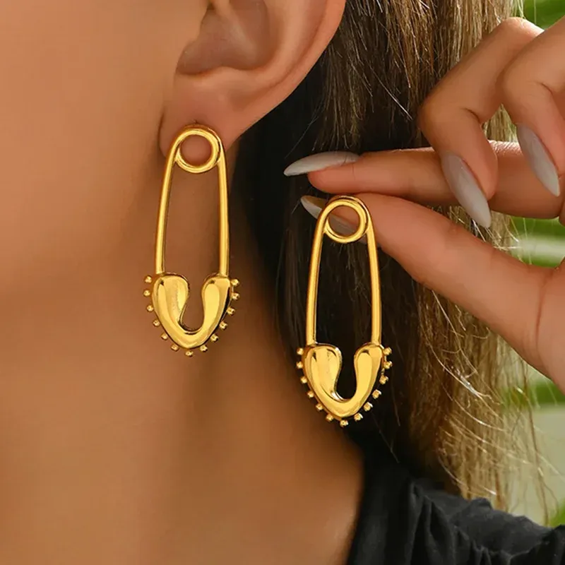 Boucles d'oreilles résine géométrique épissées vintage