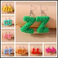 Boucles d'oreilles résine lettres florales 26 initiales – 1
