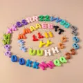 Boucles d'oreilles résine lettres florales 26 initiales – 4