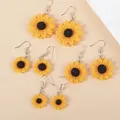 Boucles d'oreilles résine marguerite tournesol 15 à 30 mm – 1