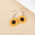 Boucles d'oreilles résine marguerite tournesol 15 à 30 mm – 5