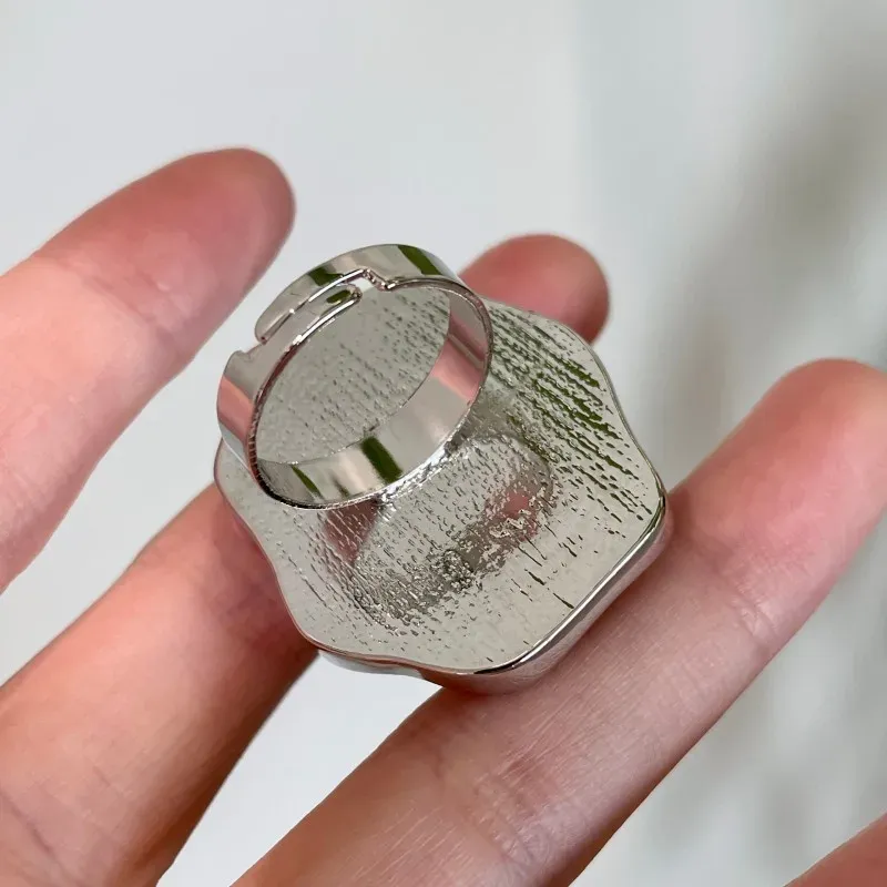 Boucles d'oreilles résine métal géométriques exagérées pour femmes