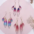 Boucles d'oreilles résine papillon double aile émail – 2