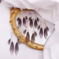 Boucles d'oreilles résine papillon double aile émail – 5