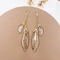 Boucles d'oreilles résine papillon double aile émail – Couleur du métal GF-Brown