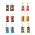 Boucles d'oreilles résine pendantes fantaisie pour femmes – 1