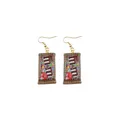 Boucles d'oreilles résine pendantes fantaisie pour femmes – 5