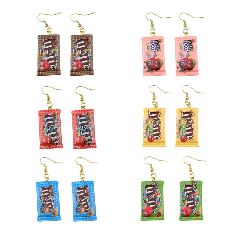 Boucles d'oreilles résine pendantes fantaisie pour femmes