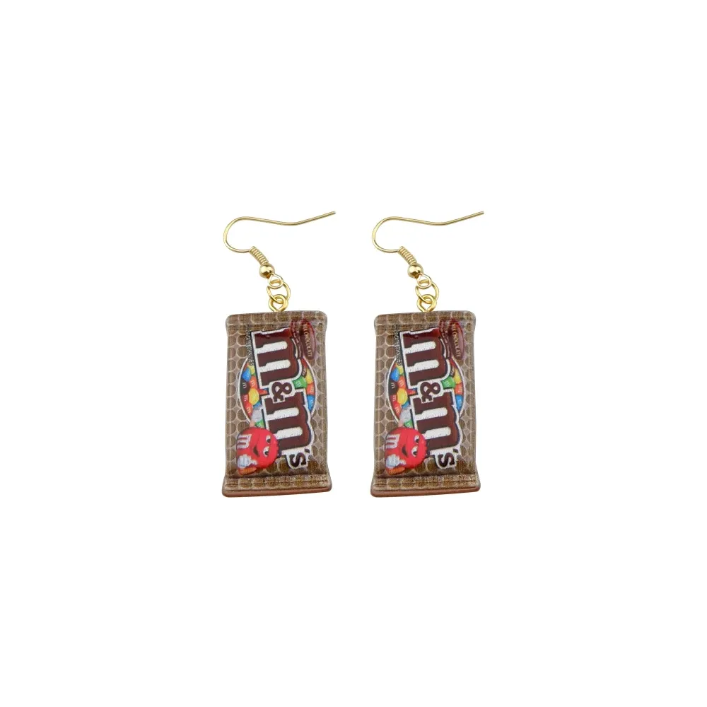 Boucles d'oreilles résine pendantes fantaisie pour femmes