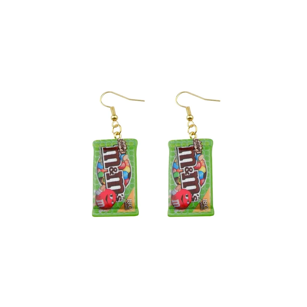 Boucles d'oreilles résine pendantes fantaisie pour femmes