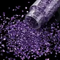 Bouteille 30 g pierres verre concassé pour remplissage résine – Couleur Blue purple